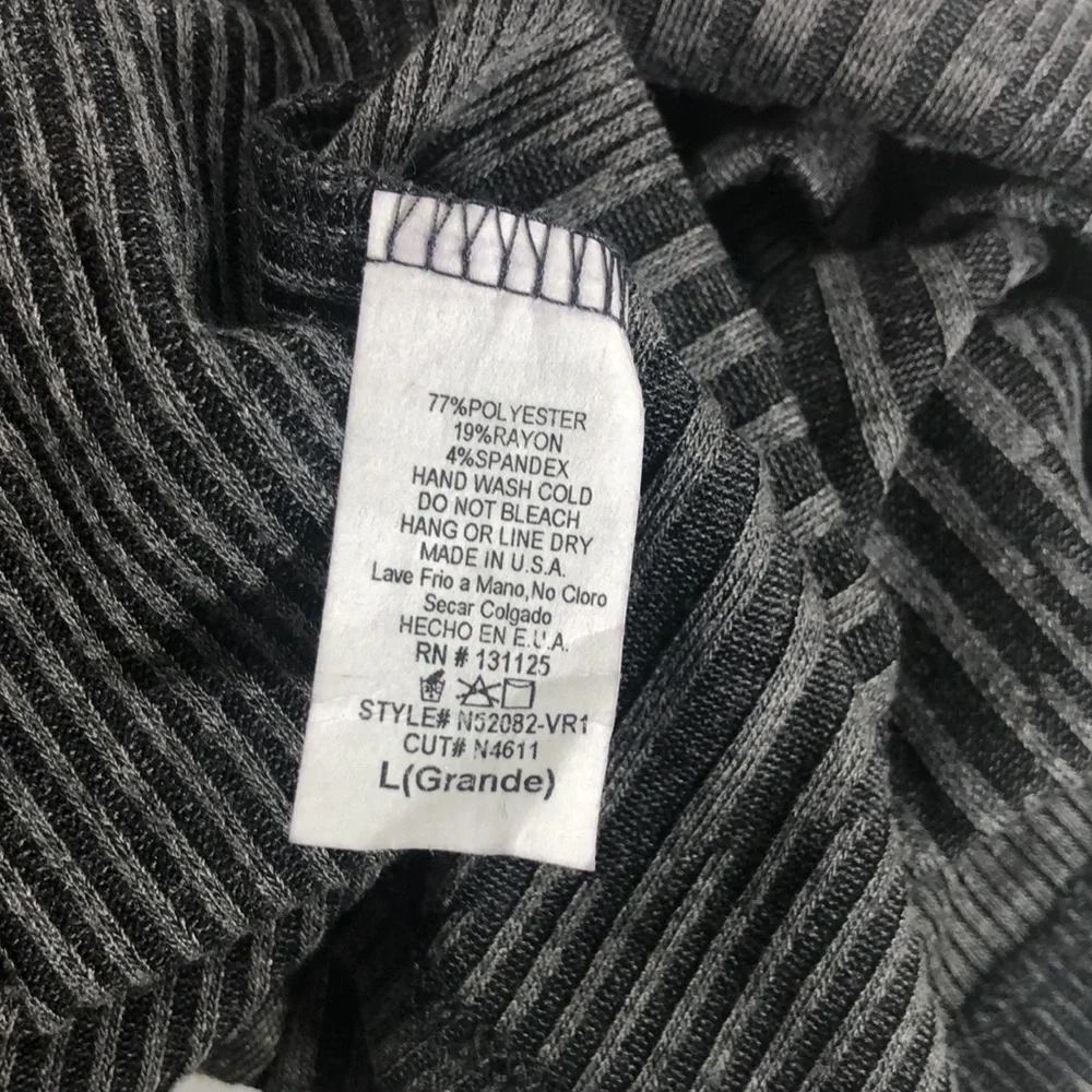 Embrace Los Angeles Women's Top with strappy back. Gray Size L - Picture 4 of 7